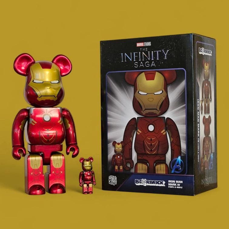 Bearbrick Iron Man Mark IV mit Verpackung