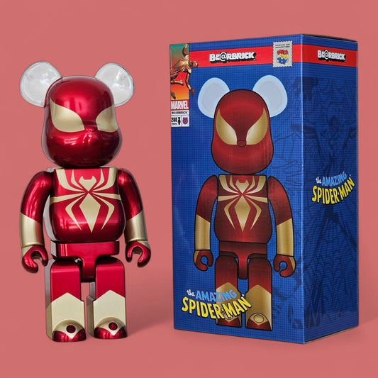Bearbrick Iron Spider 400% mit Verpackung