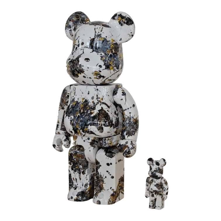 Bearbrick Jackson Pollock Studio 'Splash' 100%+400% schräg