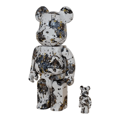 Bearbrick Jackson Pollock Studio 'Splash' 100%+400% schräg