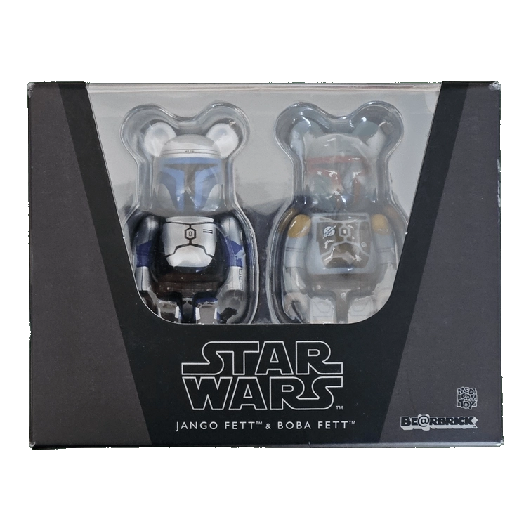 Bearbrick Jango Fett & Boba Fett 2er-Set 100% in der Verpackung