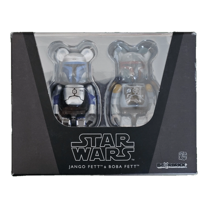 Bearbrick Jango Fett & Boba Fett 2er-Set 100% in der Verpackung