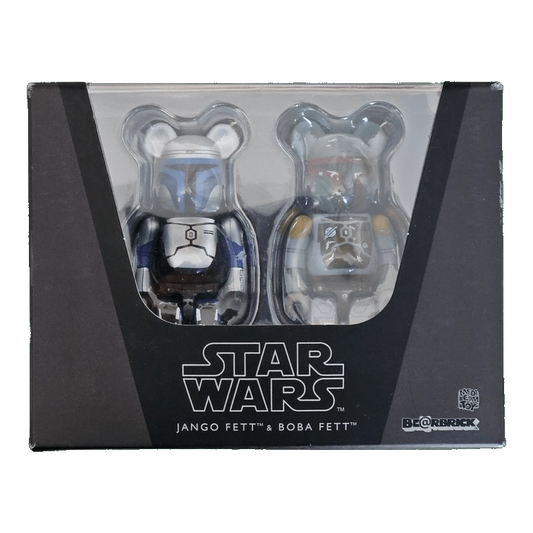 Bearbrick Jango Fett & Boba Fett 2er-Set 100% in der Verpackung