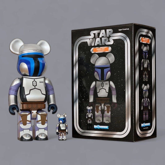 Bearbrick Jango Fett (Geonosis Version) 100%+400% mit Verpackung