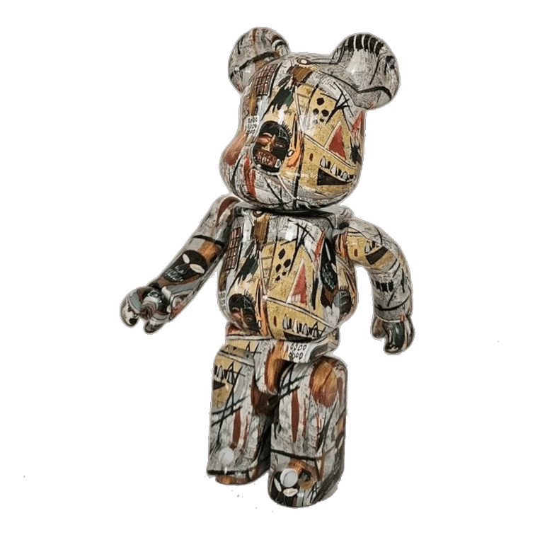 Bearbrick Jean-Michel Basquiat 200% schräg