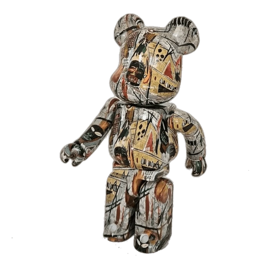 Bearbrick Jean-Michel Basquiat 200% schräg