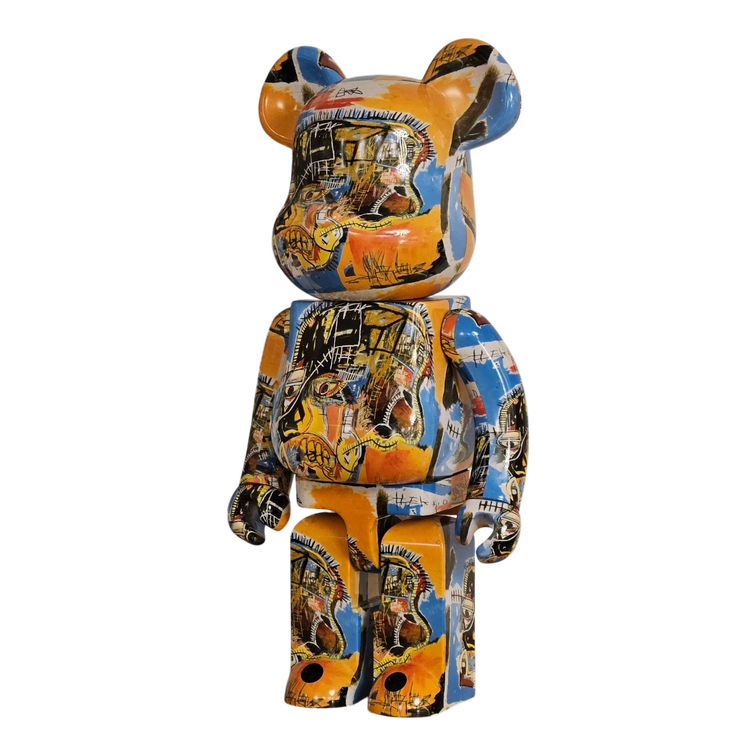 Bearbrick Jean-Michel Basquiat #10 1000% schräg