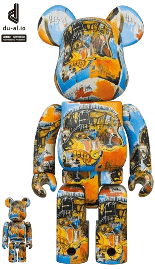 Bearbrick Jean-Michel Basquiat #10 100%+400% Herstellerbild 1