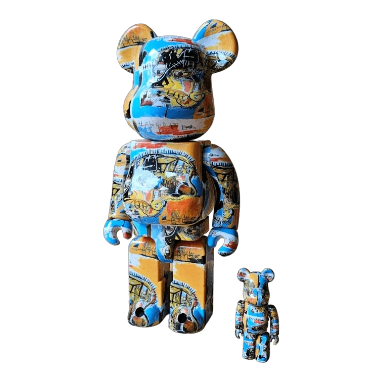 Bearbrick Jean-Michel Basquiat #10 100%+400% schräg