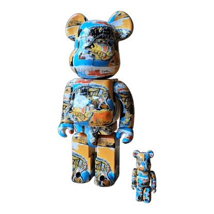 Bearbrick Jean-Michel Basquiat #10 100%+400% schräg