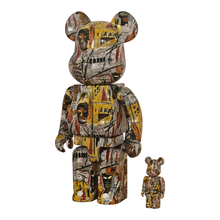 Bearbrick Jean-Michel Basquiat #1 100%+400% schräg