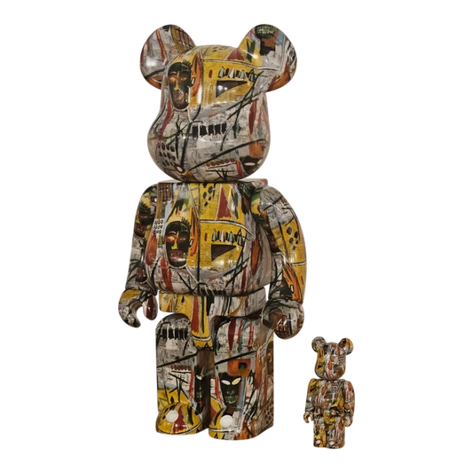 Bearbrick Jean-Michel Basquiat #1 100%+400% schräg