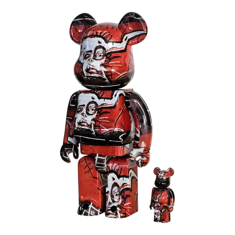 Bearbrick Jean-Michel Basquiat #5 100%+400% schräg