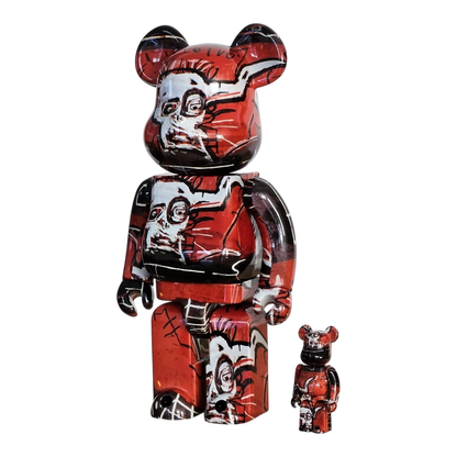 Bearbrick Jean-Michel Basquiat #5 100%+400% schräg