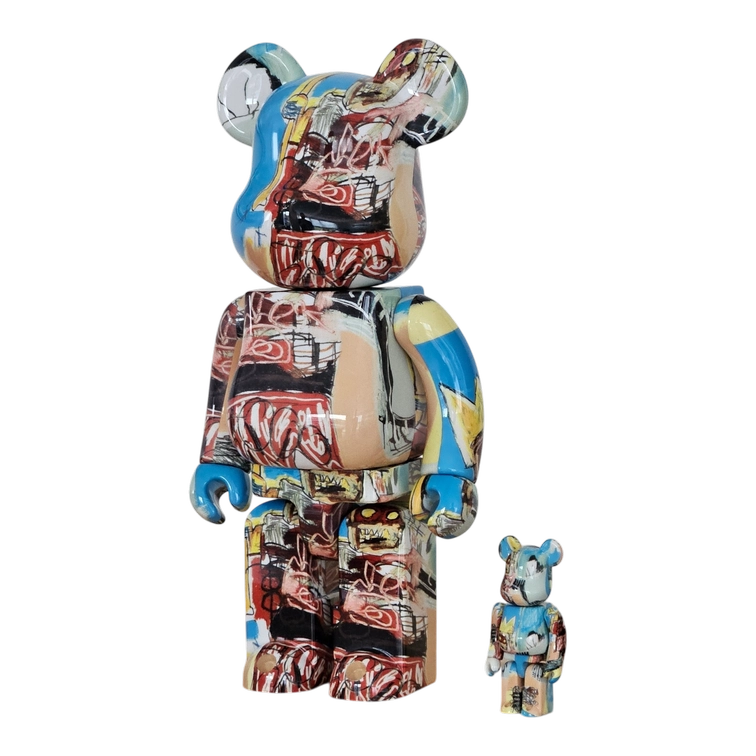 Bearbrick Jean-Michel Basquiat #6 100%+400% schräg