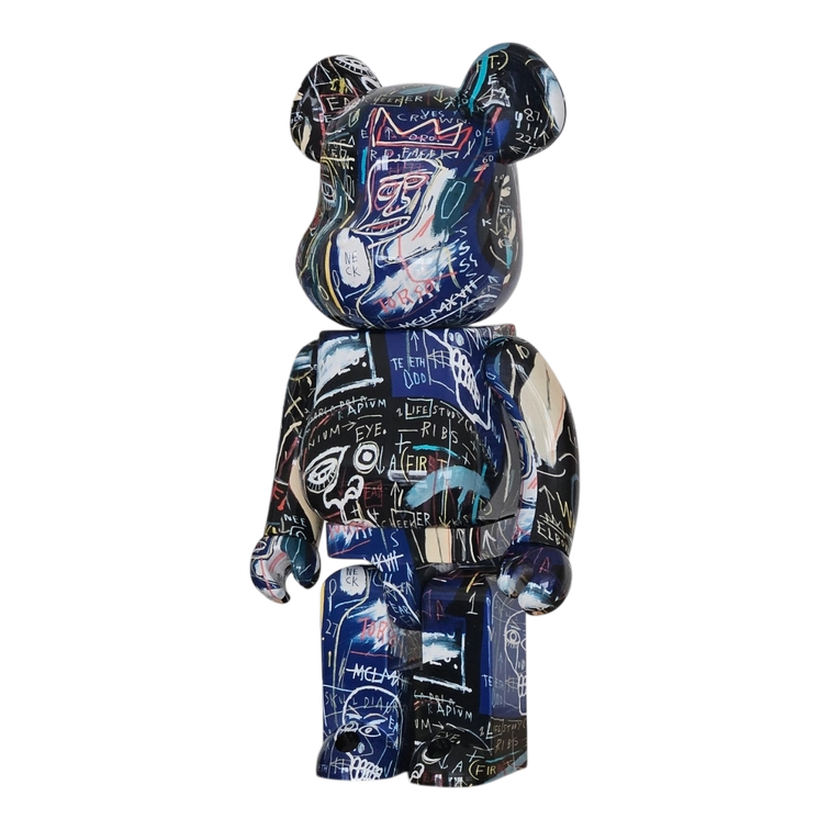 Bearbrick Jean-Michel Basquiat #7 1000% schräg