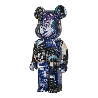 Bearbrick Jean-Michel Basquiat #7 1000% schräg