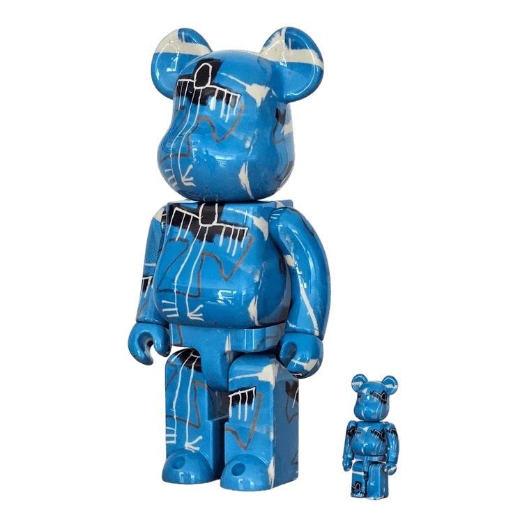 Bearbrick Jean-Michel Basquiat #9 100%+400% schräg