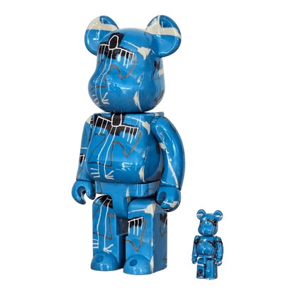 Bearbrick Jean-Michel Basquiat #9 100%+400% schräg