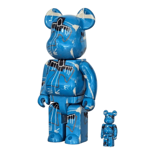 Bearbrick Jean-Michel Basquiat #9 100%+400% schräg