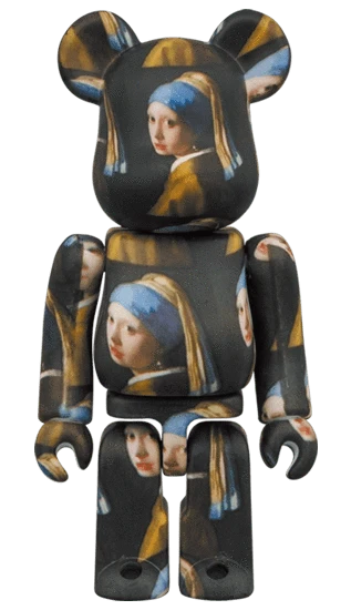 Bearbrick Johannes Vermeer 'Girl with a Pearl Earring' 100%+400% Herstellerblild 2