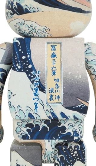 Bearbrick Katsushika Hokusai Die große Welle von Kanagawa 1000% Herstellerbild 2