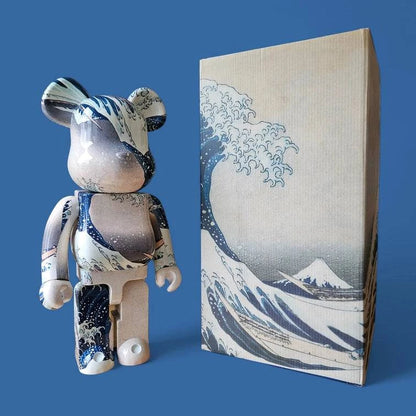 Bearbrick Katsushika Hokusai Die große Welle von Kanagawa 1000% mit Verpackung