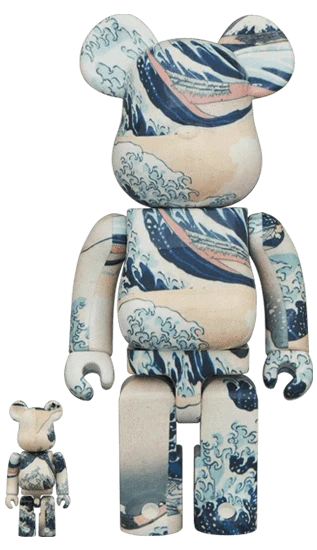 Bearbrick Katsushika Hokusai 'Die große Welle von Kanagawa' 100%+400% Herstellerbild 1