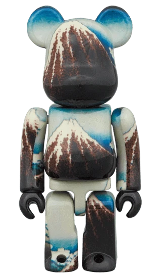 Bearbrick Katsushika Hokusai 'Rainstorm Beneath the Summit' 100%+400% Herstellerbild 2