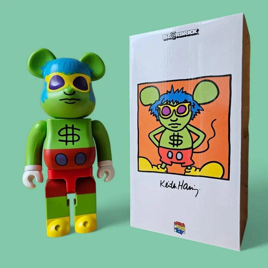 Bearbrick Keith Haring Andy Mouse 400% mit Verpackung
