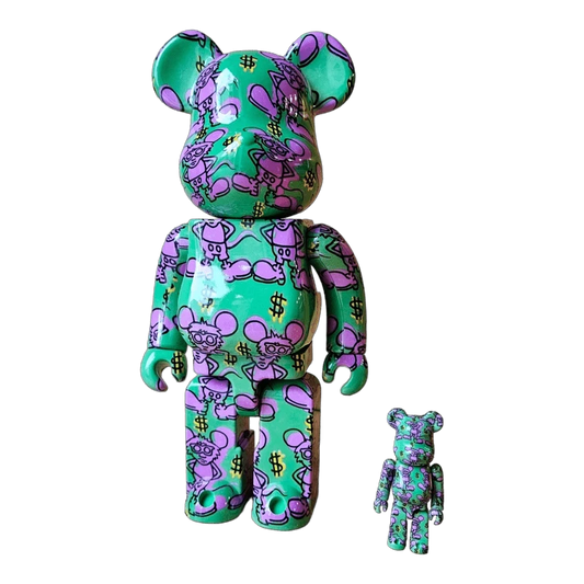 Bearbrick Keith Haring #11 100%+400% schräg