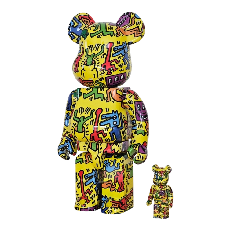 Bearbrick Keith Haring #5 100%+400% schräg