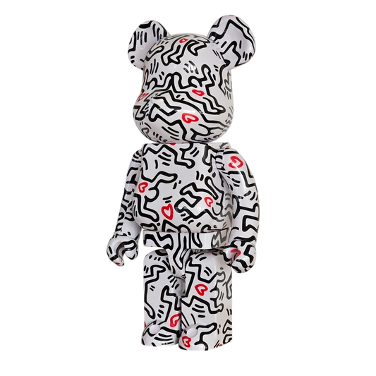 Bearbrick Keith Haring #8 1000% schräg