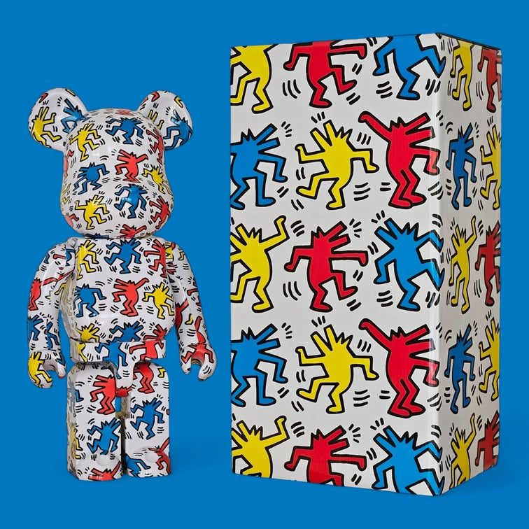 Bearbrick Keith Haring #9 1000% mit Verpackung