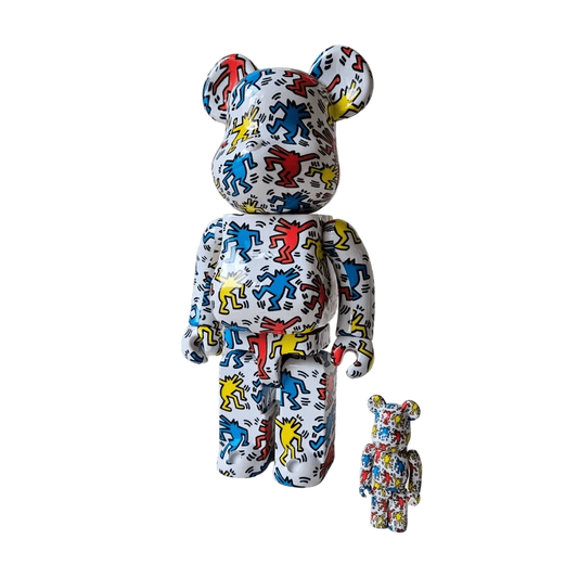 Bearbrick Keith Haring #9 100%+400% schräg