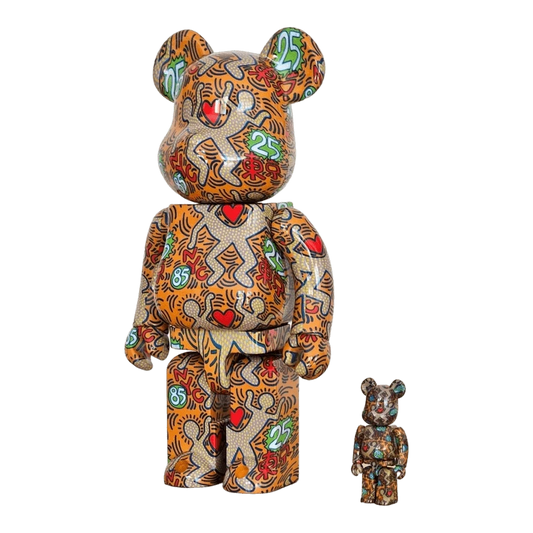 Bearbrick Keith Haring 'Special' 100%+400% schräg