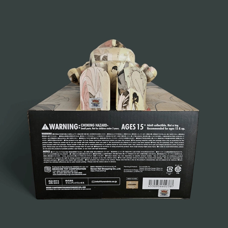 Bearbrick Kitagawa Utamaro 'Toji zensei bijin-zoroi' 100%+400% Echtheitsmerkmale