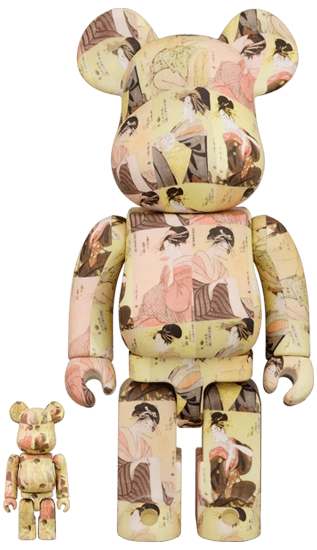 Bearbrick Kitagawa Utamaro 'Toji zensei bijin-zoroi' 100%+400% Herstellerbild 1