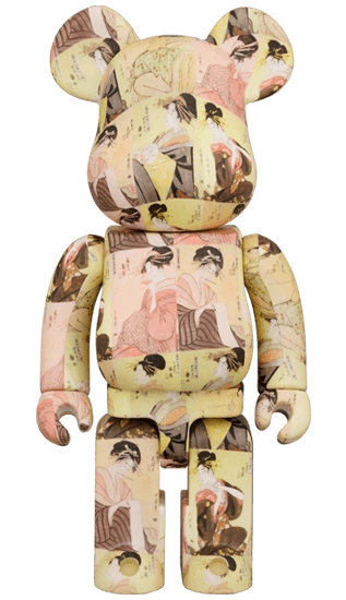 Bearbrick Kitagawa Utamaro 'Toji zensei bijin-zoroi' 100%+400% Herstellerbild 3