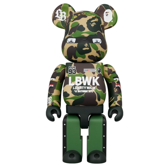 Bearbrick LBWK × BAPE 100%+400% Herstellerbild 2