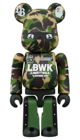 Bearbrick LBWK × BAPE 100%+400% Herstellerbild 3