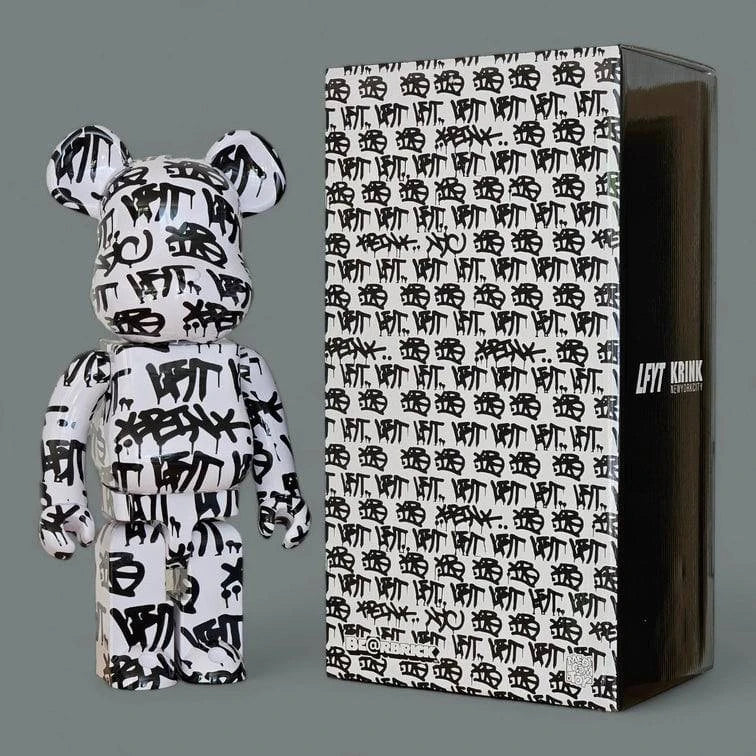 Bearbrick LFYT × KRINK 1000% mit Verpackung