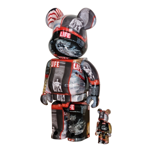 Bearbrick LIFE Magazine 100%+400% schräg