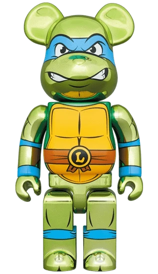 Bearbrick Leonardo Chrome Version [Teenage Mutant Ninja Turtles] 100%+400% Herstellerbild 3