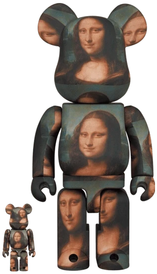 Bearbrick Leonardo da Vinci 'Mona Lisa' 100%+400% Herstellerbild 1