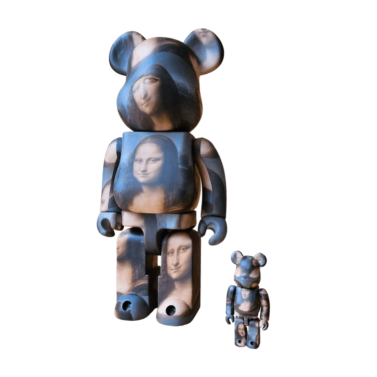 Bearbrick Leonardo da Vinci 'Mona Lisa' 100%+400% schräg