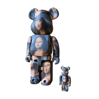 Bearbrick Leonardo da Vinci 'Mona Lisa' 100%+400% schräg