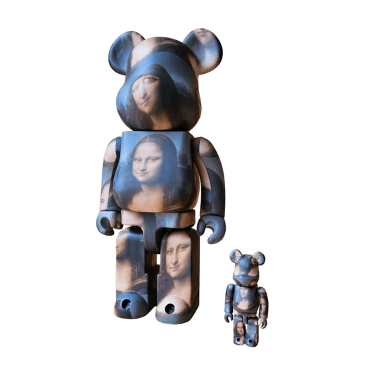 Bearbrick Leonardo da Vinci 'Mona Lisa' 100%+400% schräg