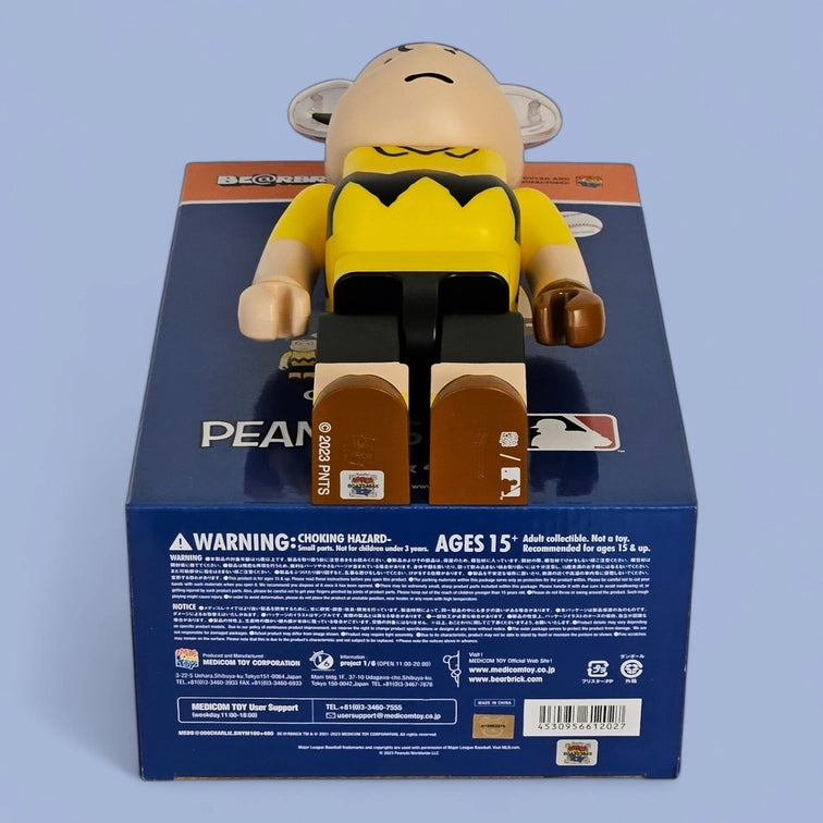 Bearbrick MLB × Peanuts Charlie Brown [New York Mets] 100%+400% Echtheitsmerkmale