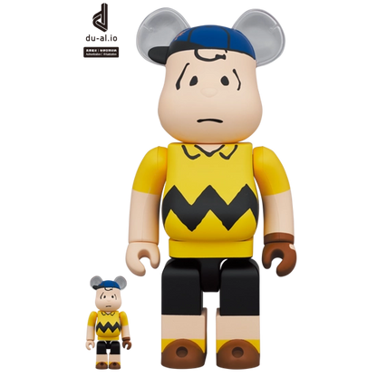 Bearbrick MLB × Peanuts Charlie Brown [New York Mets] 100%+400% Herstellerbild 1